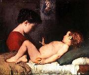 Jean-Jacques Henner Le reveil de l enfant china oil painting reproduction